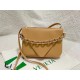 Bottega Veneta Mount Medium Envelope Bag In Almond Calfskin