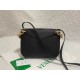 Bottega Veneta Mount Medium Envelope Bag In Black Calfskin