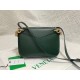 Bottega Veneta Mount Medium Envelope Bag In Green Calfskin