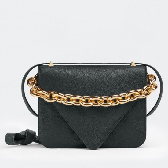 Bottega Veneta Mount Small Bag In Black Leather