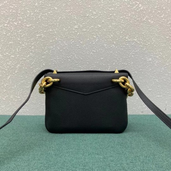 Bottega Veneta Mount Small Bag In Black Leather