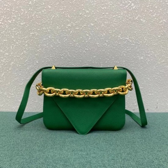 Bottega Veneta Mount Small Bag In Green Leather