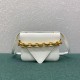 Bottega Veneta Mount Small Bag In White Calfskin