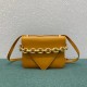 Bottega Veneta Mount Small Bag In Yellow Calfskin