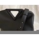 Bottega Veneta Medium Point Top Handle Bag In Black Leather