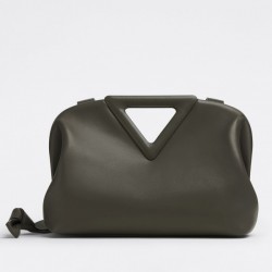 Bottega Veneta Medium Point Top Handle Bag In Camping Leather