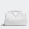 Bottega Veneta Medium Point Top Handle Bag In White Leather