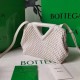 Bottega Veneta Small Point Bag In White Quilted Leather