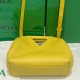 Bottega Veneta Small Point Top Handle Bag In Yellow Leather