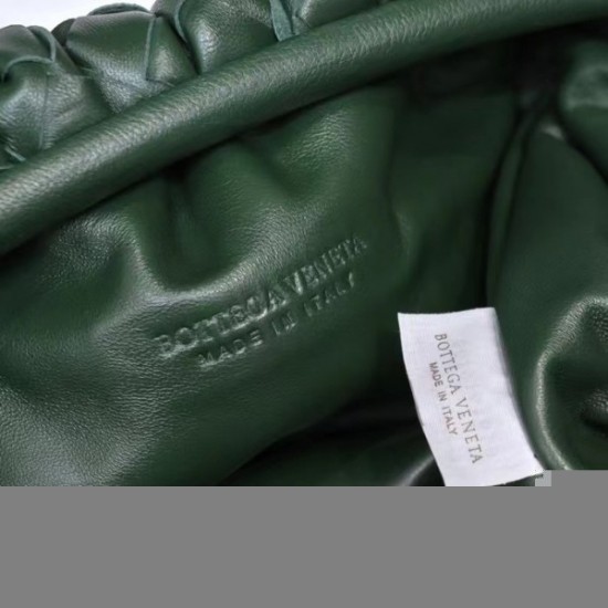 Bottega Veneta Large Pouch Clutch In Raintree Intrecciato Lambskin