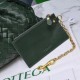 Bottega Veneta Large Pouch Clutch In Raintree Intrecciato Lambskin