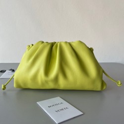 Bottega Veneta Mini Pouch Bag In Kiwi Calfskin