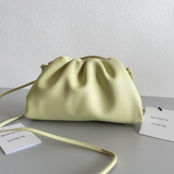 Bottega Veneta Mini Pouch Bag In Zest Washed Calfskin