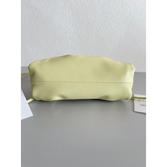 Bottega Veneta Mini Pouch Bag In Zest Washed Calfskin