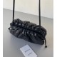 Bottega Veneta Mini Pouch In Black Intrecciato Lambskin