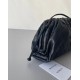 Bottega Veneta Mini Pouch In Black Intrecciato Lambskin