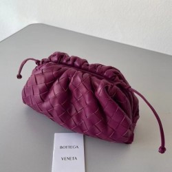 Bottega Veneta Mini Pouch In Cinnabar Intrecciato Lambskin