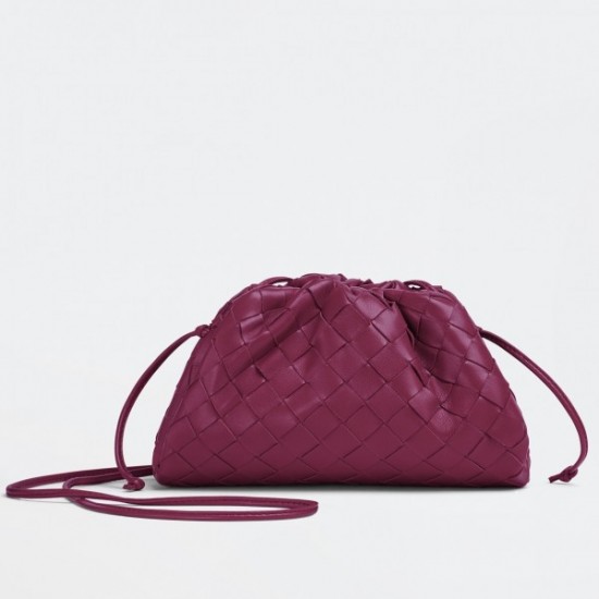 Bottega Veneta Mini Pouch In Cinnabar Intrecciato Lambskin