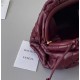 Bottega Veneta Mini Pouch In Grape Intrecciato Lambskin