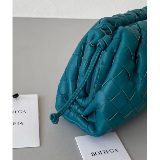 Bottega Veneta Mini Pouch In Mallard Intrecciato Lambskin