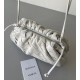 Bottega Veneta Mini Pouch In White Intrecciato Lambskin