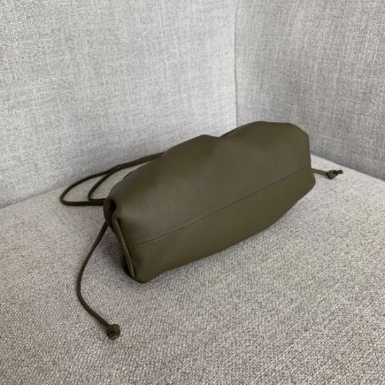 Bottega Veneta Pouch Mini Bag In Mustard Calfskin