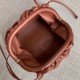 Bottega Veneta Pouch Mini Bag In Rust Calfskin