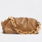 Bottega Veneta The Chain Pouch Bag In Teak Calfskin