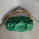 Bottega Veneta The Chain Pouch In Green Calfskin