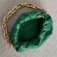 Bottega Veneta The Chain Pouch In Green Calfskin