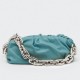 Bottega Veneta The Chain Pouch In Green Water Calfskin