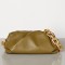 Bottega Veneta The Chain Pouch In Moutarde Calfskin