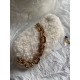 Bottega Veneta The Chain Pouch In White Shearling