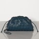 Bottega Veneta The Pouch 20 Clutch In Dark Blue Intrecciato Lambskin