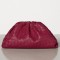 Bottega Veneta The Pouch Clutch In Amaranto Intrecciato Leather