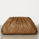 Bottega Veneta The Pouch Clutch In Camel Calfskin