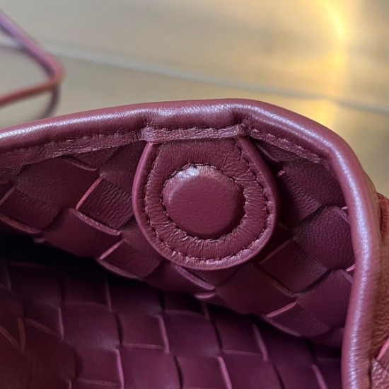 Bottega Veneta Sardine Mini Bag In Barolo Intrecciato Lambskin