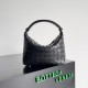 Bottega Veneta Mini Wallace Bag in Black Intrecciato Calfskin