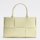 Bottega Veneta Arco Medium Tote In Cream Intrecciato Lambskin