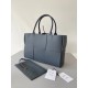 Bottega Veneta Arco Medium Tote In Thunder Intrecciato Lambskin