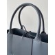 Bottega Veneta Arco Medium Tote In Thunder Intrecciato Lambskin