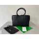 Bottega Veneta Arco Small Tote In Black Grained Leather