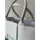 Bottega Veneta Arco Small Tote In White Grained Leather