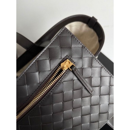 Bottega Veneta Medium Flip Flap Bag in Canvas with Fondant Leather