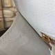 Hermes White Constance MM 24cm Crocodile Bag