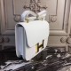 Hermes White Constance MM 24cm Epsom Leather Bag