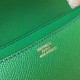 Hermes Green Constance MM 24cm Epsom Leather Bag