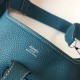 Hermes Evelyne III 29 Bag In Blue Jean Clemence Leather