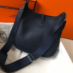 Hermes Evelyne III 29 Bag In Dark Blue Clemence Leather