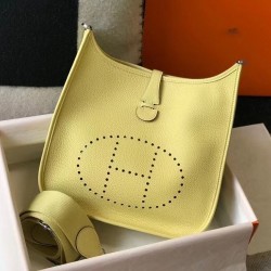 Hermes Evelyne III 29 Bag In Jaune Poussin  Clemence Leather